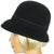 Vintage 60s Mod Bucket Hat by Flechet Black Velvet Fur Felt - Poppy's Vintage Clothing