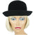 Vintage 60s Mod Bucket Hat by Flechet Black Velvet Fur Felt - Poppy's Vintage Clothing