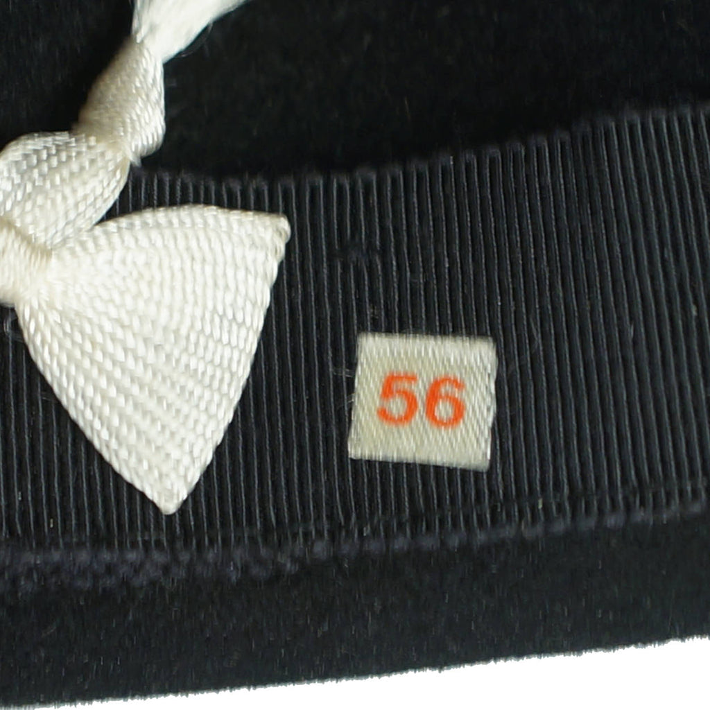 Vintage 60s Mod Bucket Hat by Flechet Black Velvet Fur Felt - Poppy's Vintage Clothing