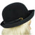 Vintage 60s Mod Bucket Hat by Flechet Black Velvet Fur Felt - Poppy's Vintage Clothing