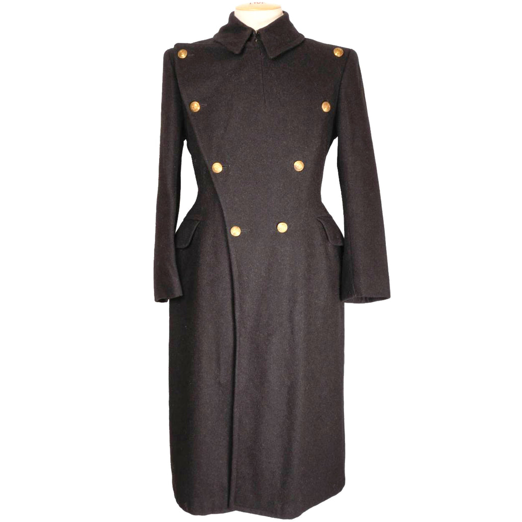 Vintage Royal Military College Coat Wool Overcoat RMC Canada