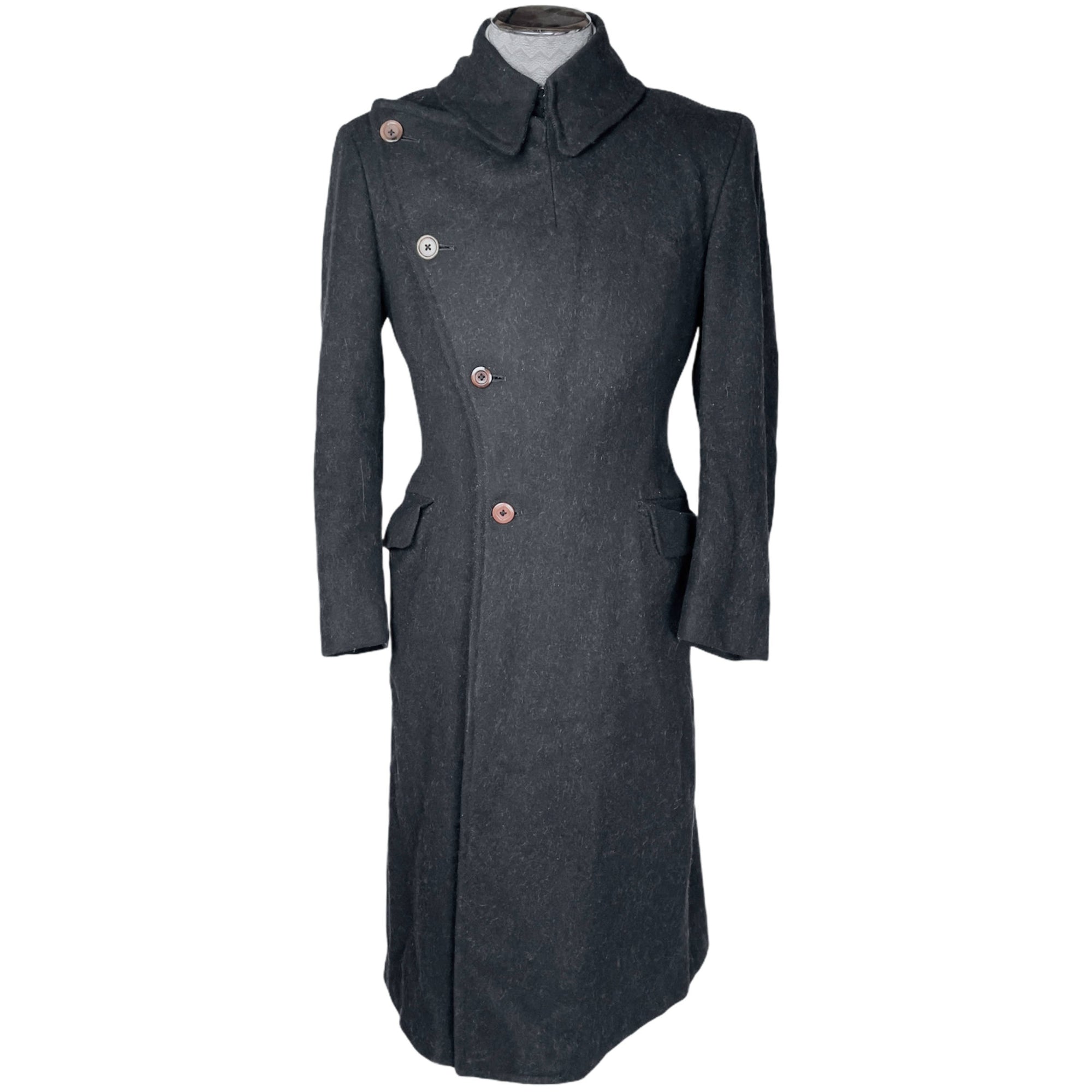 Vintage Royal Military College Coat Wool Overcoat RMC Canada