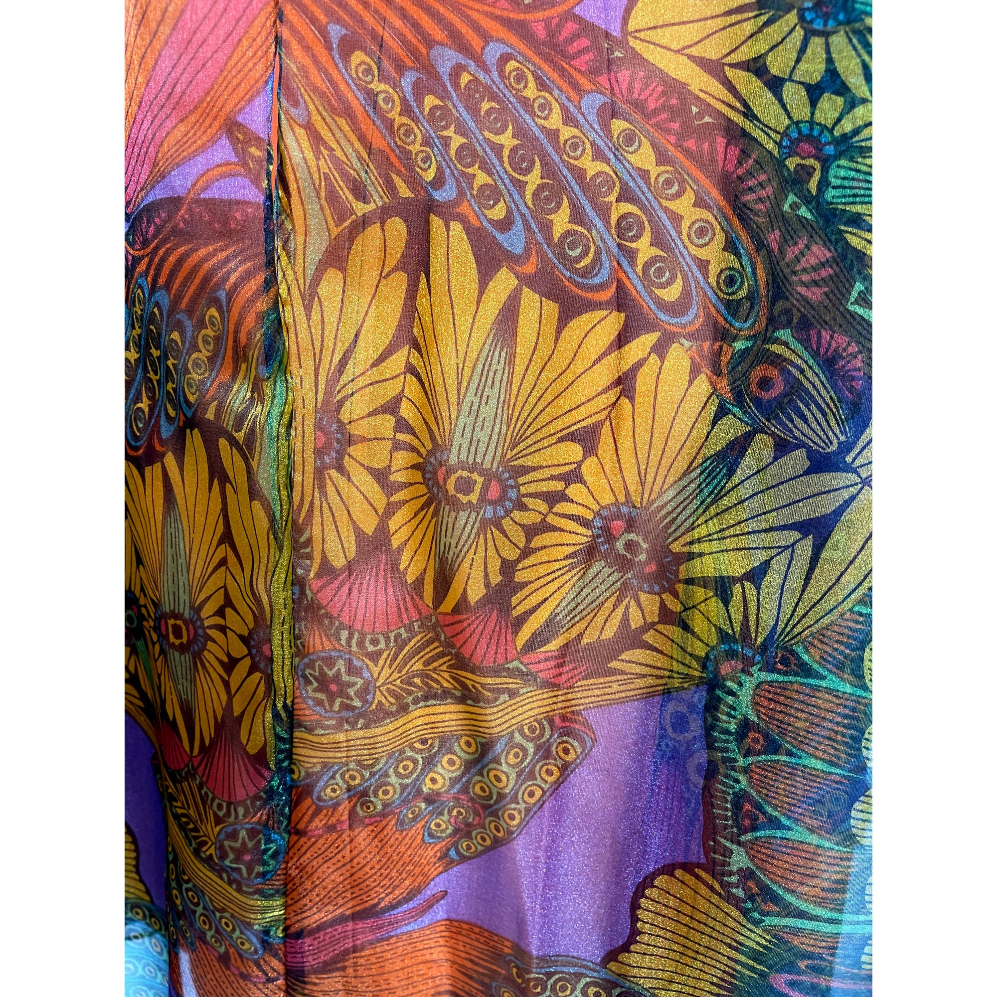 60s tent dress Vintage 1960s Tent Dress Psych Print Butterflies Flowers M – Poppy's Vintage Clothing