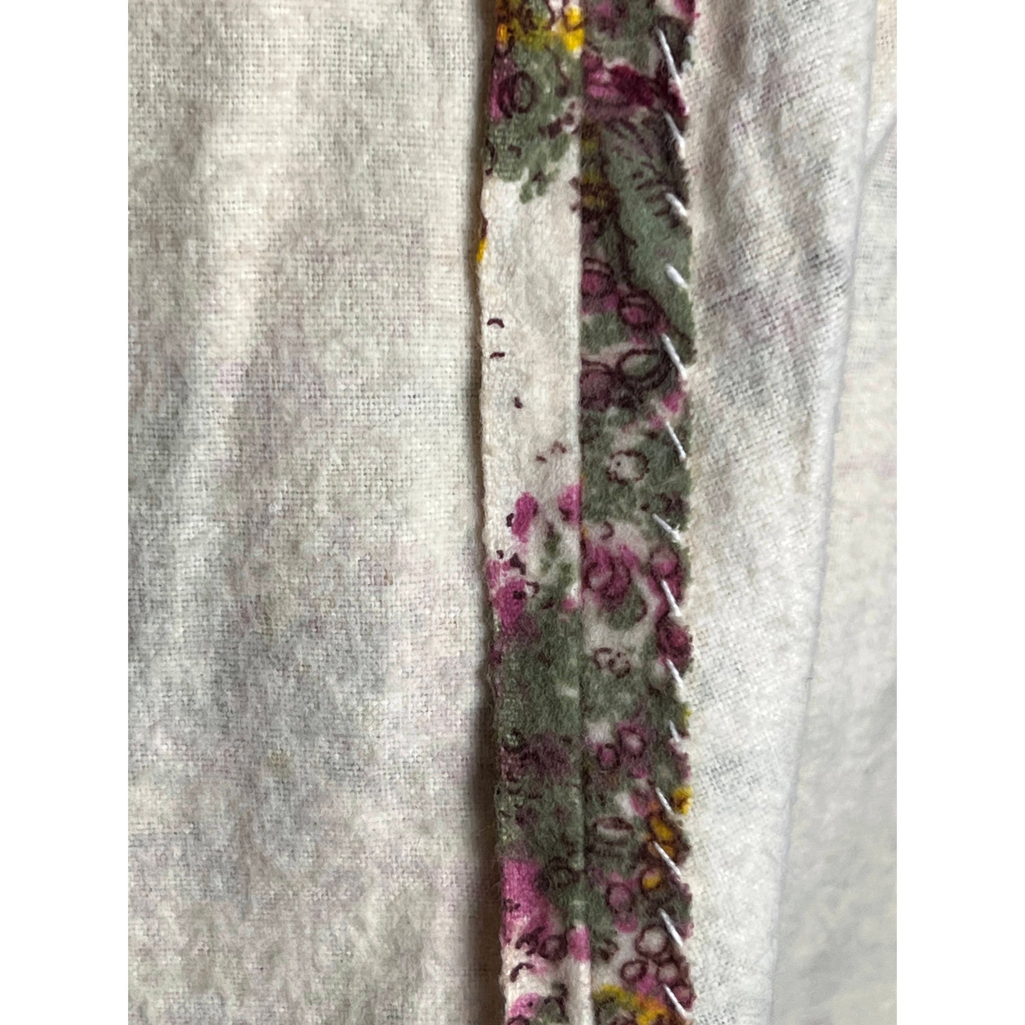 Vintage 1940s 50s Dressing Gown Cotton Flannel Robe Sz M
