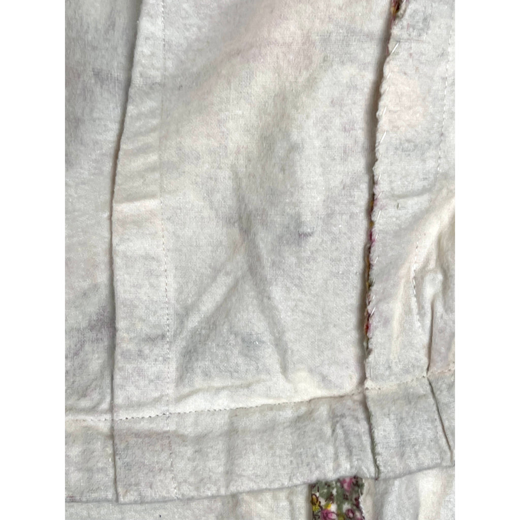 Vintage 1940s 50s Dressing Gown Cotton Flannel Robe Sz M