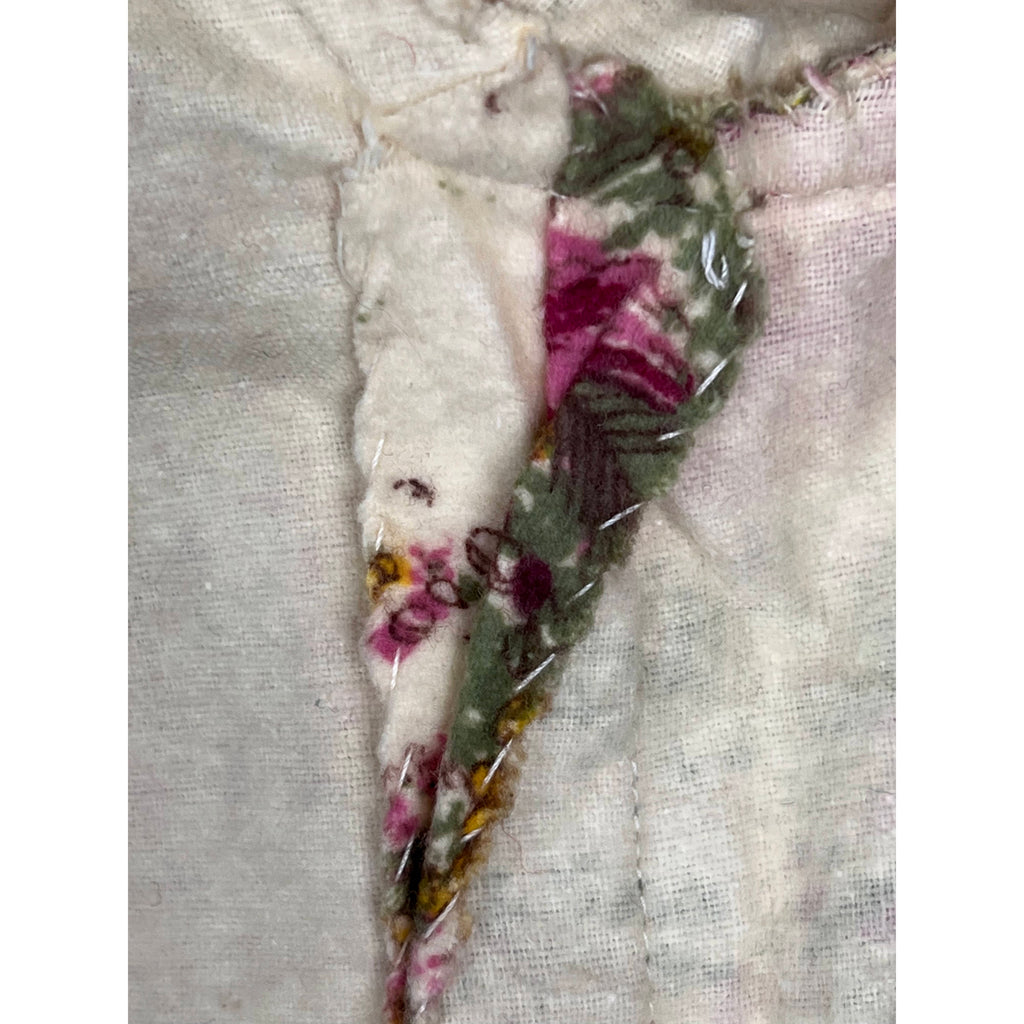 Vintage 1940s 50s Dressing Gown Cotton Flannel Robe Sz M