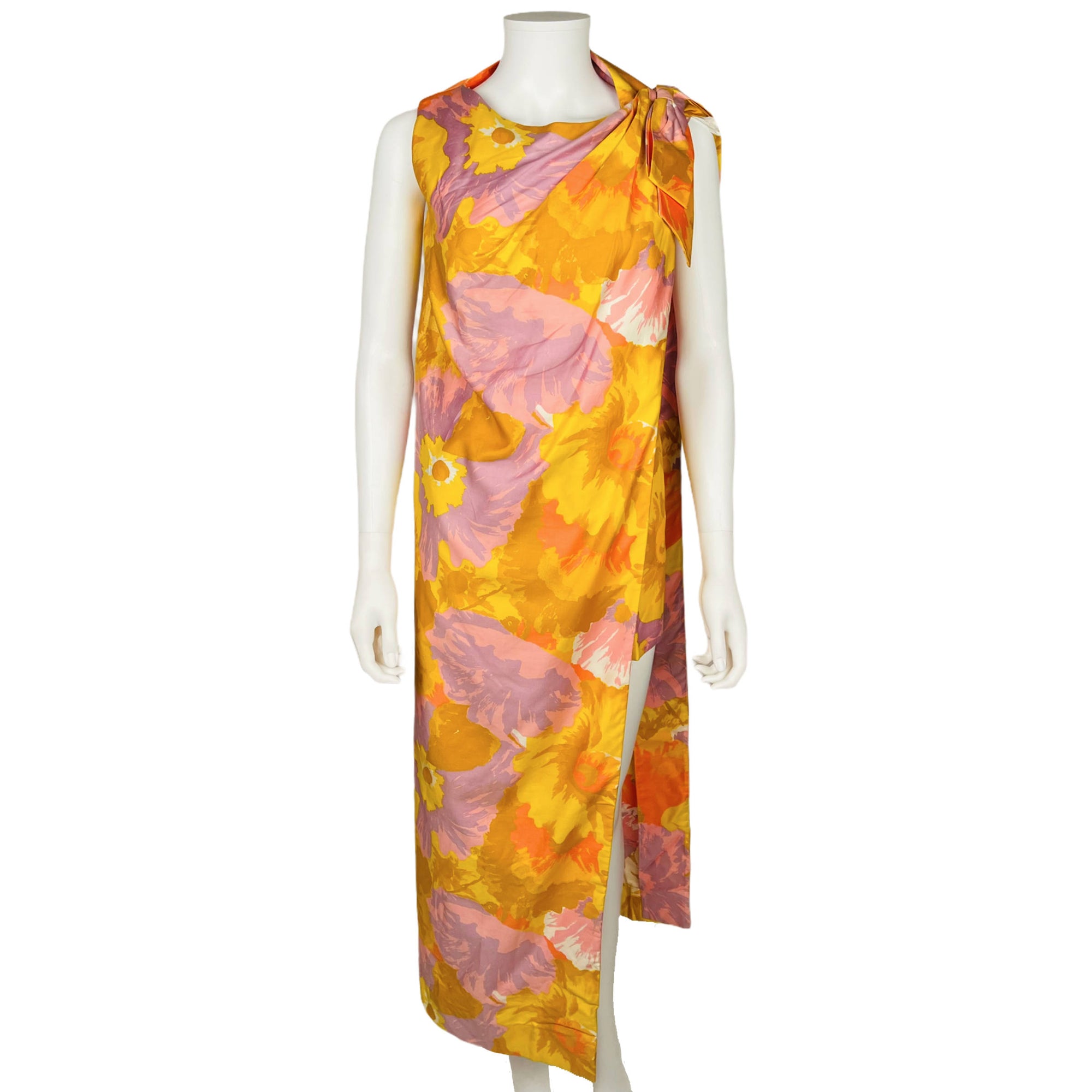 Vintage 60s Resort Dress Play Suit Set Two Piece w Cover Up