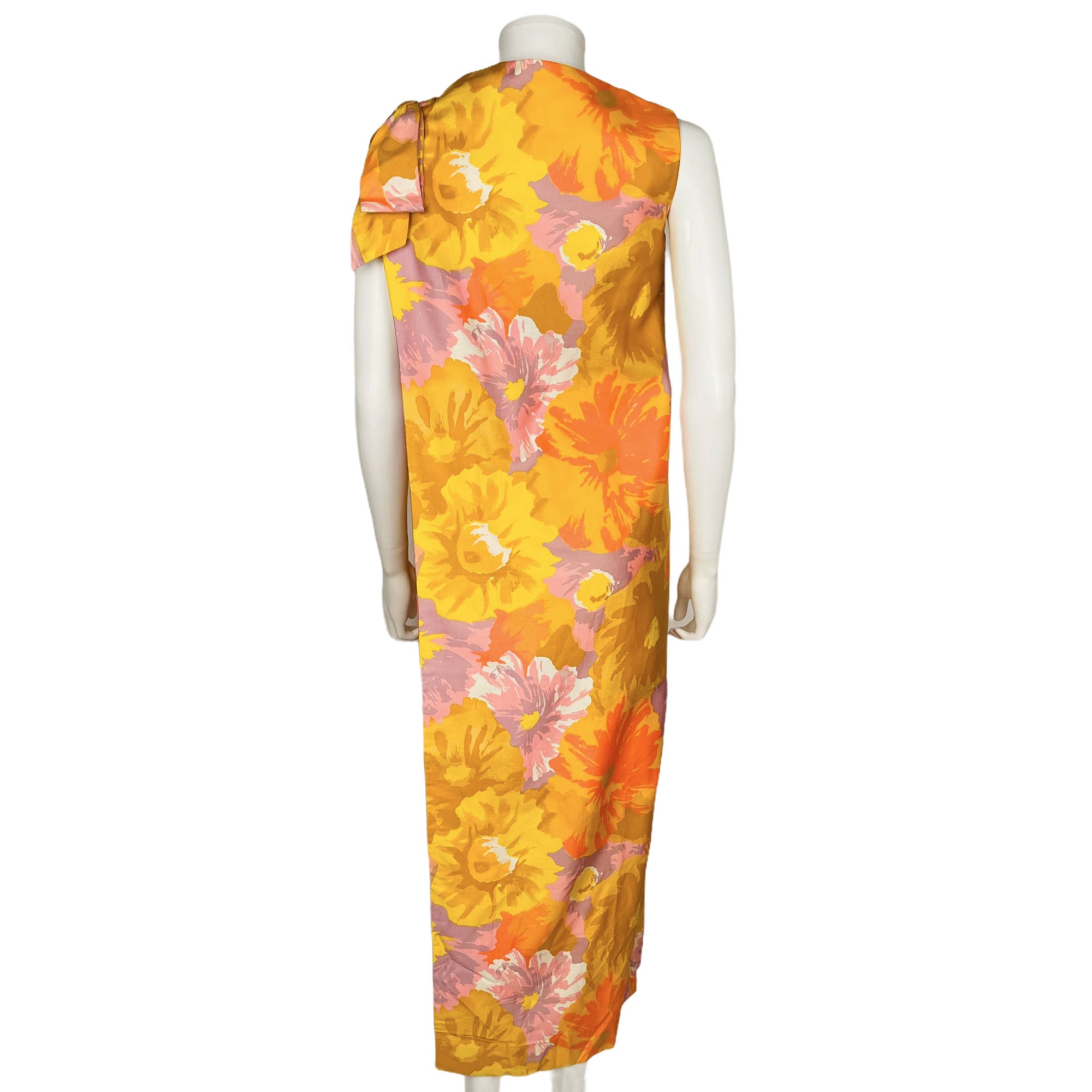 Vintage 60s Resort Dress Play Suit Set Two Piece w Cover Up
