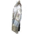 1930s Vintage Fringed Silk Shawl Floral Printed Wrap