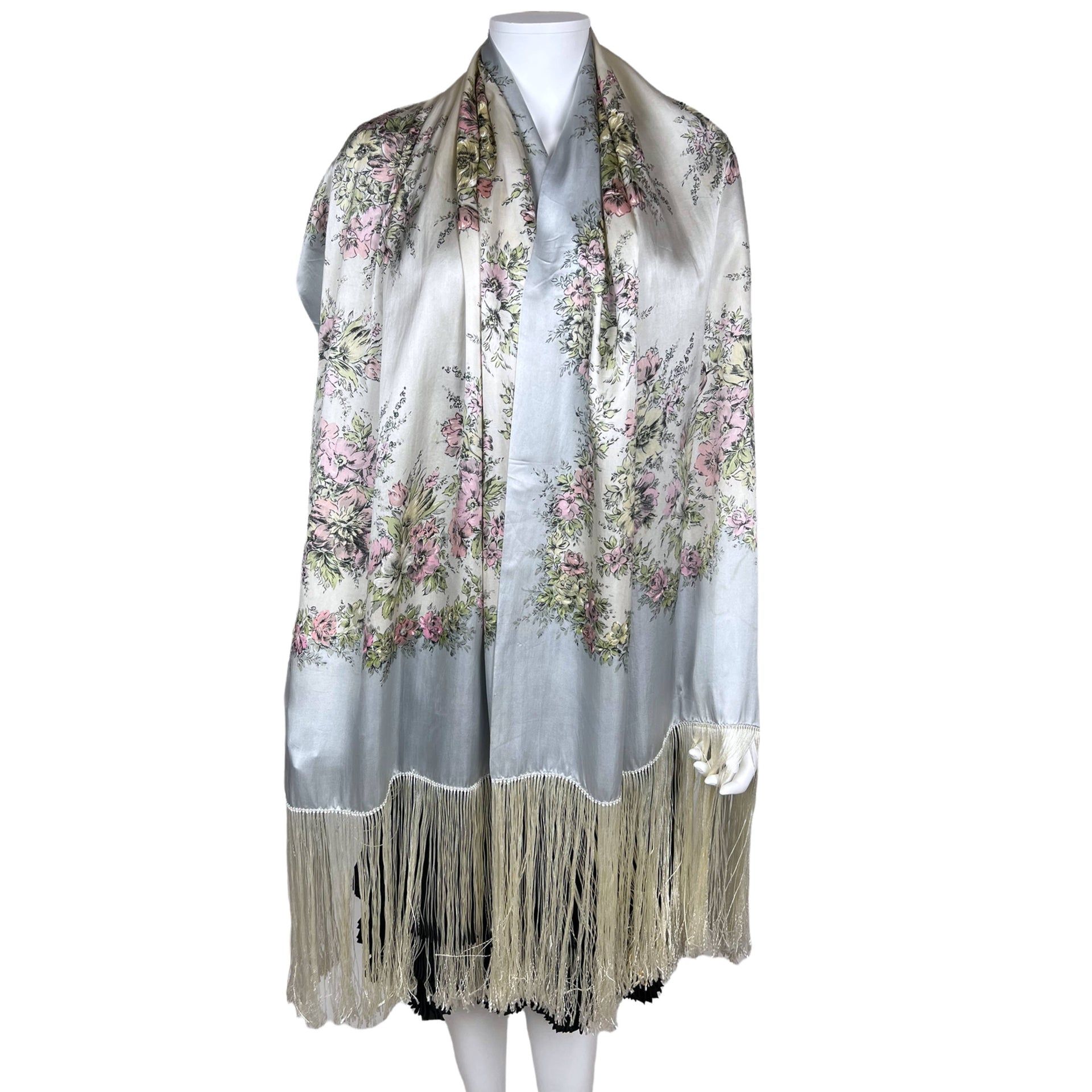 Floral Lightweight Scarf In Recycled Polyester | Scarves | UK - Foto 4