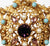 Vintage 1950s Florenza Victorian Revival Pendant Brooch - Poppy's Vintage Clothing