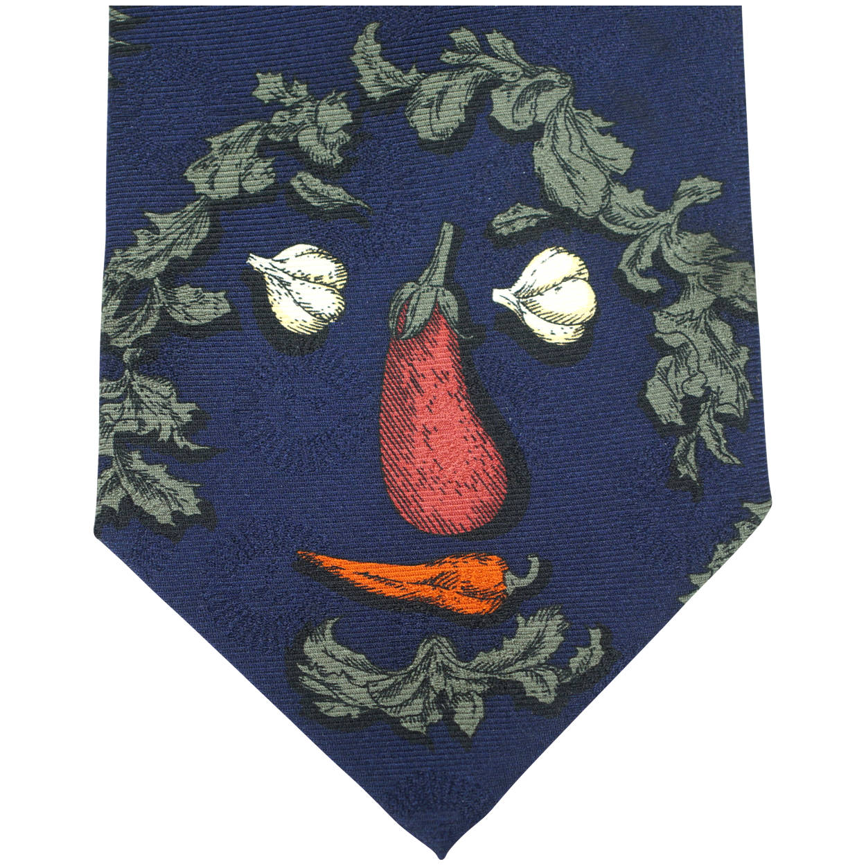 Vintage Fornasetti Arcimboldesca Silk Tie Anthropomorphic - Poppy's Vintage Clothing