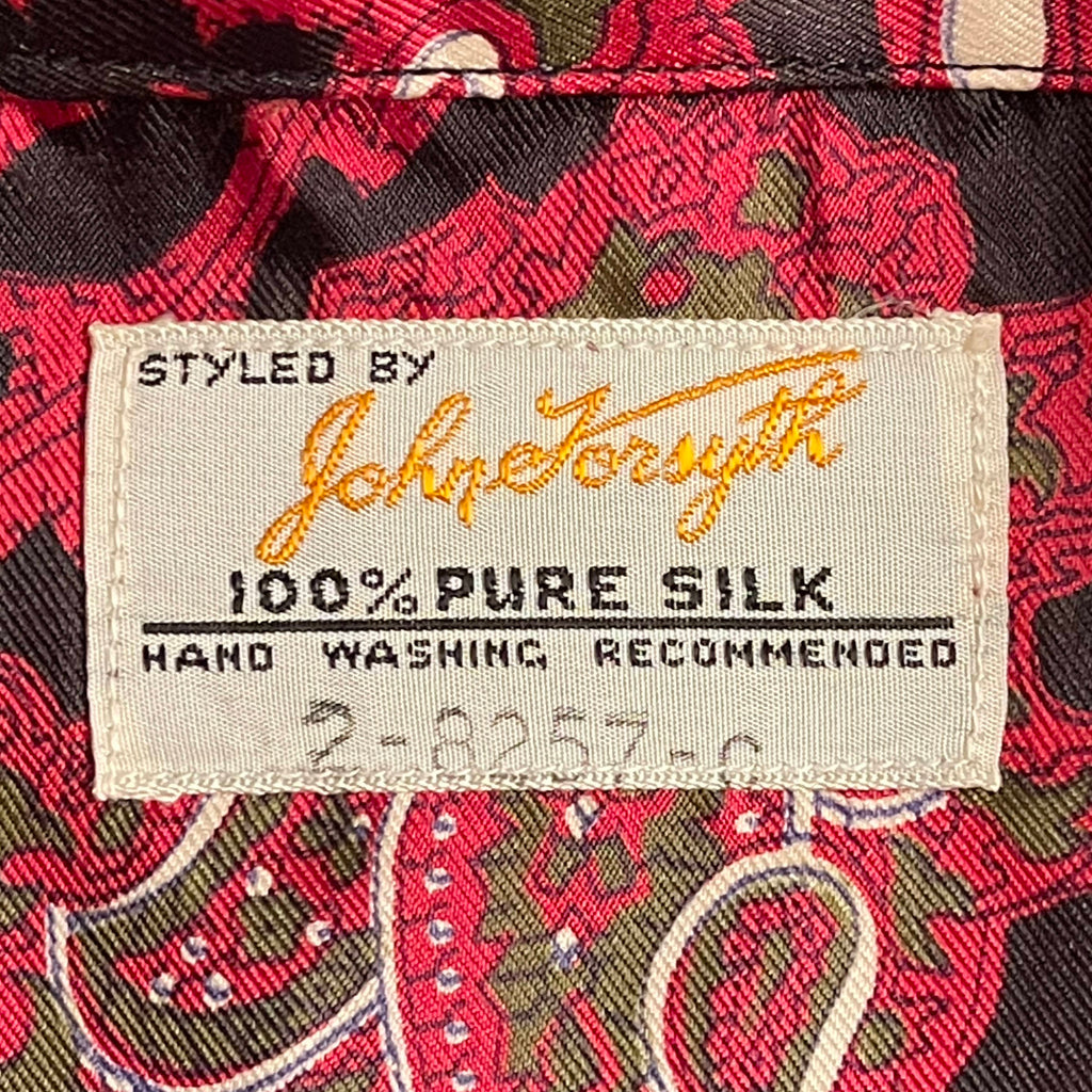 Vintage 1960s Silk Pyjamas & Robe Paisley Dressing Gown M L