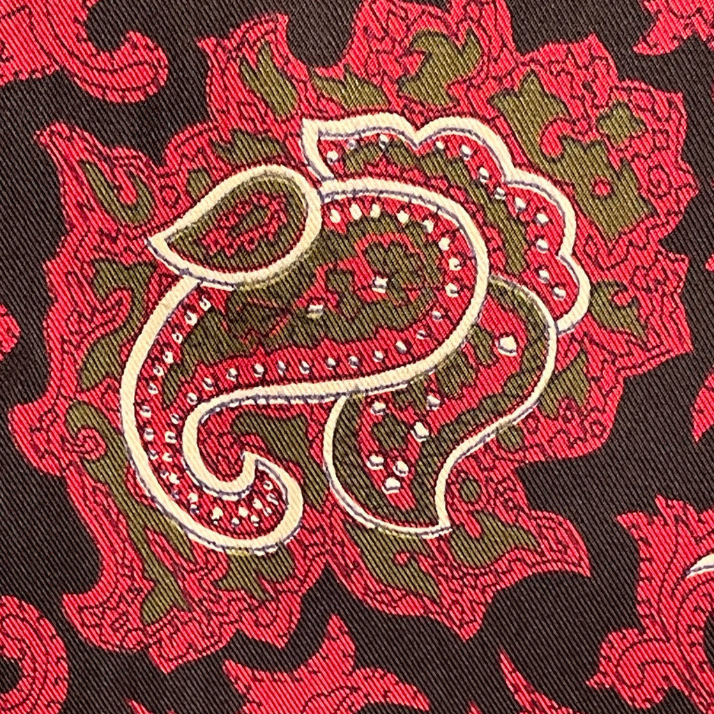 Vintage 1960s Silk Pyjamas & Robe Paisley Dressing Gown M L