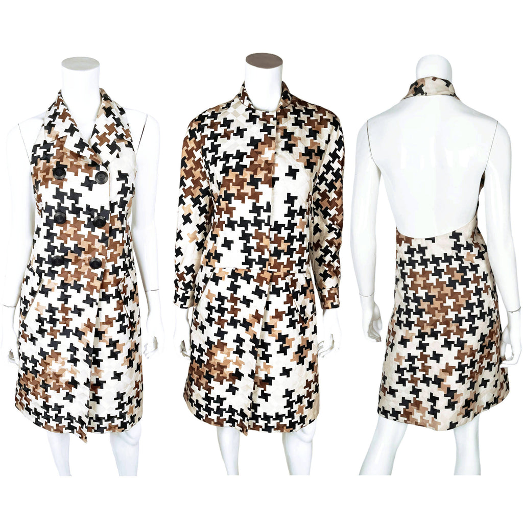 Vintage 60s Federico Forquet Dress w Jacket Italian Couture