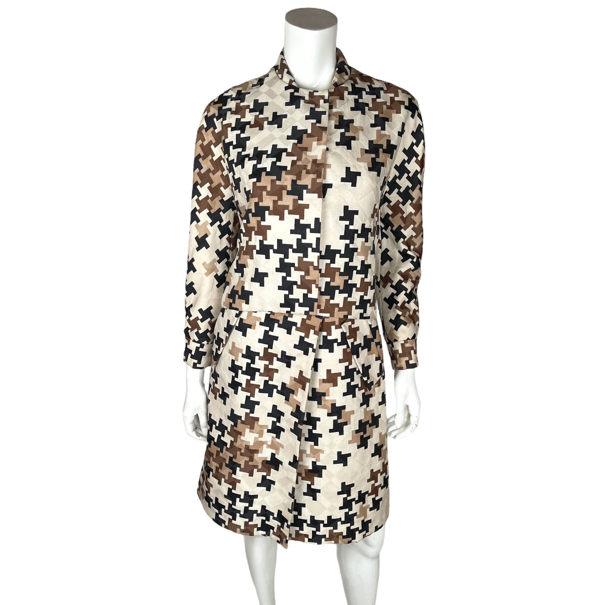 Vintage 60s Federico Forquet Dress w Jacket Italian Couture