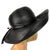 Vintage 60s Frank Olive Black Milan Straw Hat Bloomingdales NY