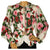 Vintage Silk Blouse Rose Floral Pattern Frank Oujezdsky Haute Couture 1960s - Poppy's Vintage Clothing
