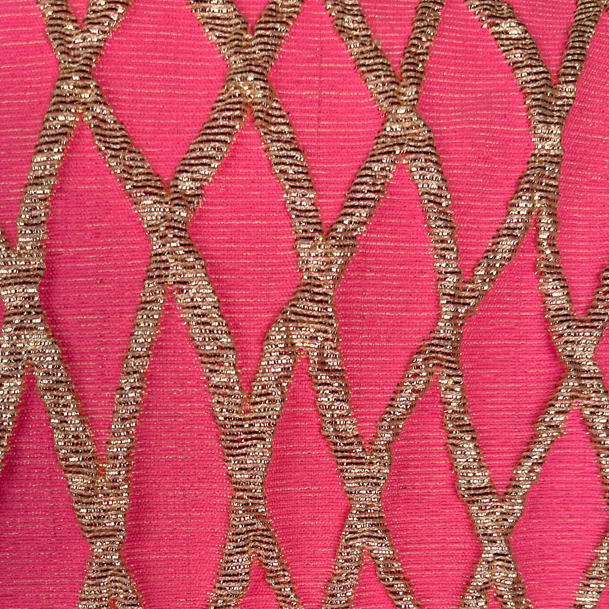 Vintage Mod 60s Mini Dress Pink & Gold Paris Original Sz M