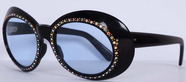 Vintage 1960s Sunglasses Rhinestone Studded Frame Made in France - Poppy's  Vintage Clothing