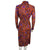 Vintage 1970s Psych Dress Printed Wool Georges Besson Paris
