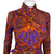 Vintage 1970s Psych Dress Printed Wool Georges Besson Paris