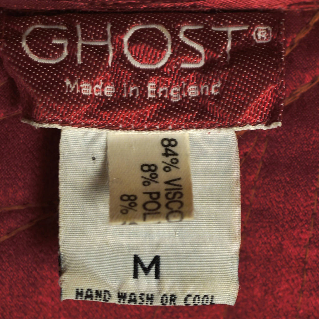 Vintage Ghost London Quilted Velvet Coat Ladies Size M - Poppy's Vintage Clothing