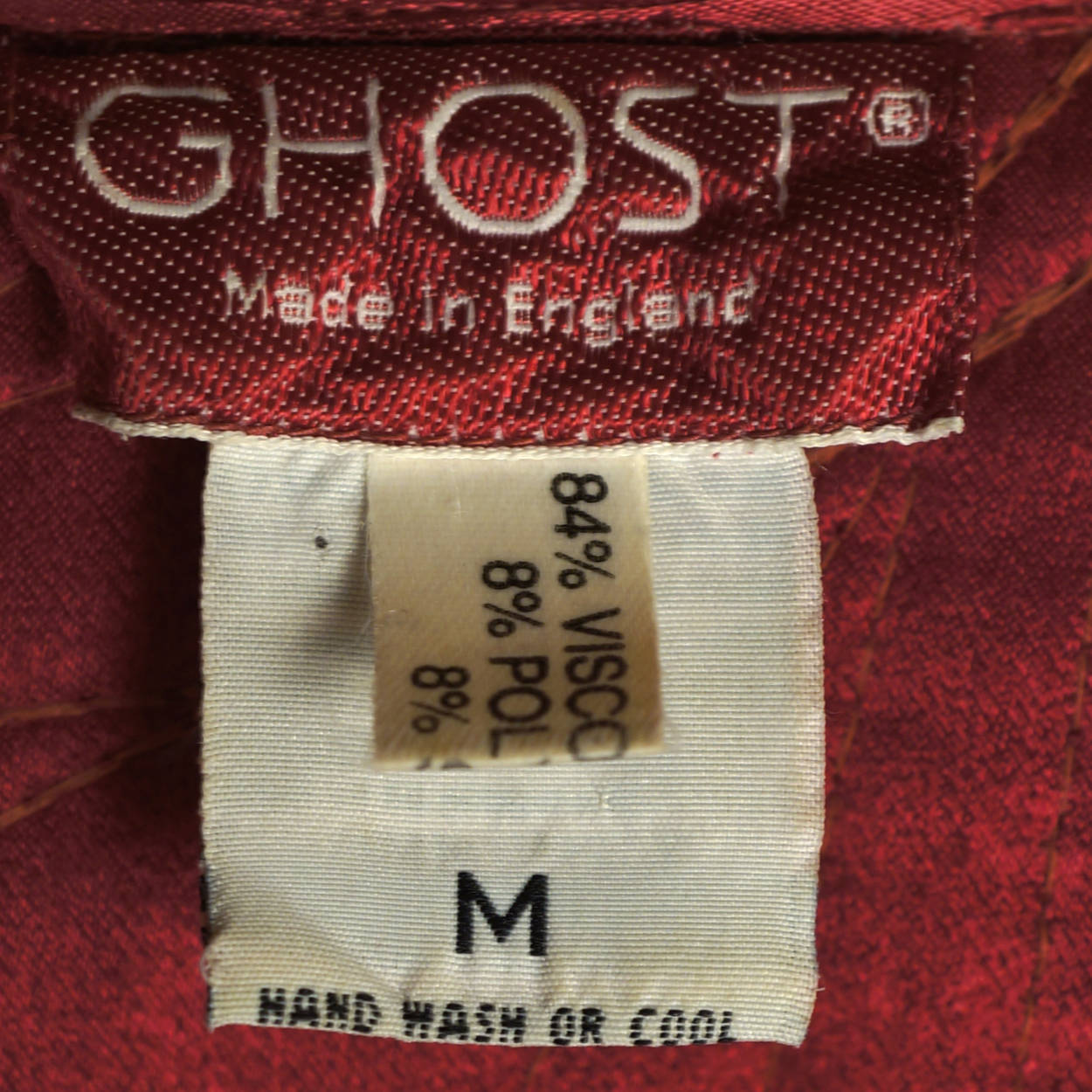 Vintage Ghost London Quilted Velvet Coat Ladies Size M - Poppy's Vintage Clothing