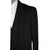 Vintage Mens Pure Cashmere Coat Black Overcoat Made in Italy Size L 44 - Poppy's Vintage Clothing