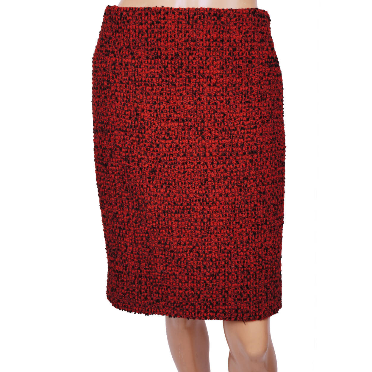 Vintage Gianni Versace Couture Red Wool Boucle Suit Ladies Size 6 Small - Poppy's Vintage Clothing