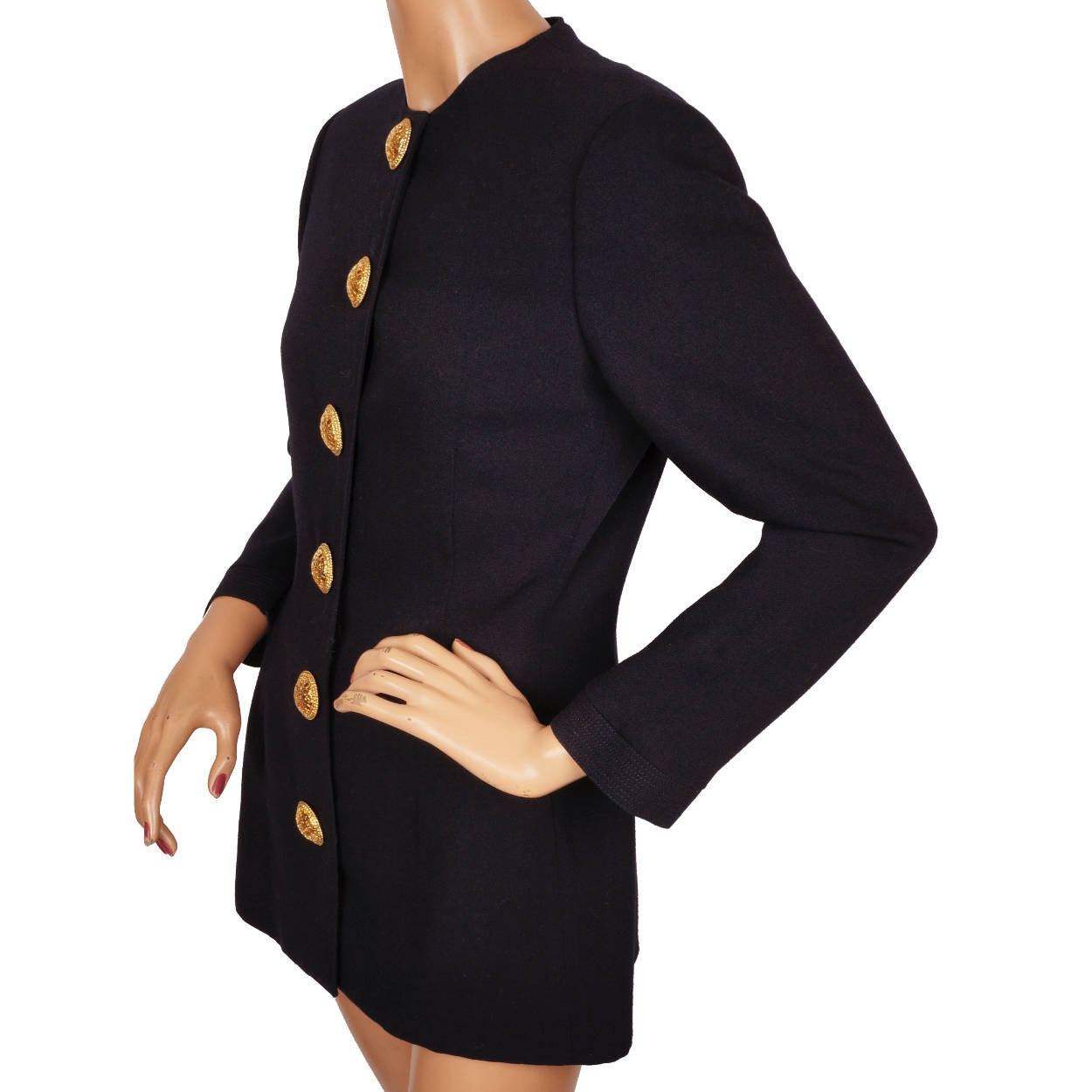 Vintage Gianni Versace Couture Silk and Wool Ladies Jacket Size 6 Small - Poppy's Vintage Clothing