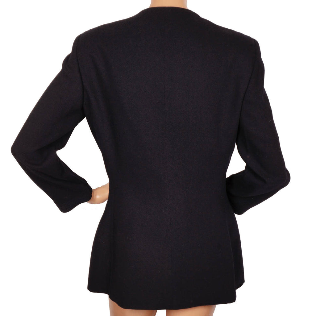 Vintage Gianni Versace Couture Silk and Wool Ladies Jacket Size 6 Small - Poppy's Vintage Clothing