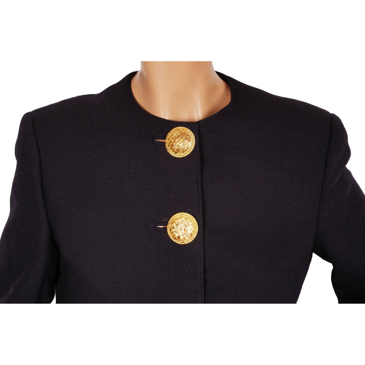 Vintage Gianni Versace Couture Silk and Wool Ladies Jacket Size 6 Small - Poppy's Vintage Clothing