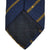 Gianni Versace Silk Necktie 1990s Vintage Tie Medusa Head Logo Navy Blue &amp; Gold - Poppy's Vintage Clothing