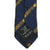 Gianni Versace Silk Necktie 1990s Vintage Tie Medusa Head Logo Navy Blue &amp; Gold - Poppy's Vintage Clothing