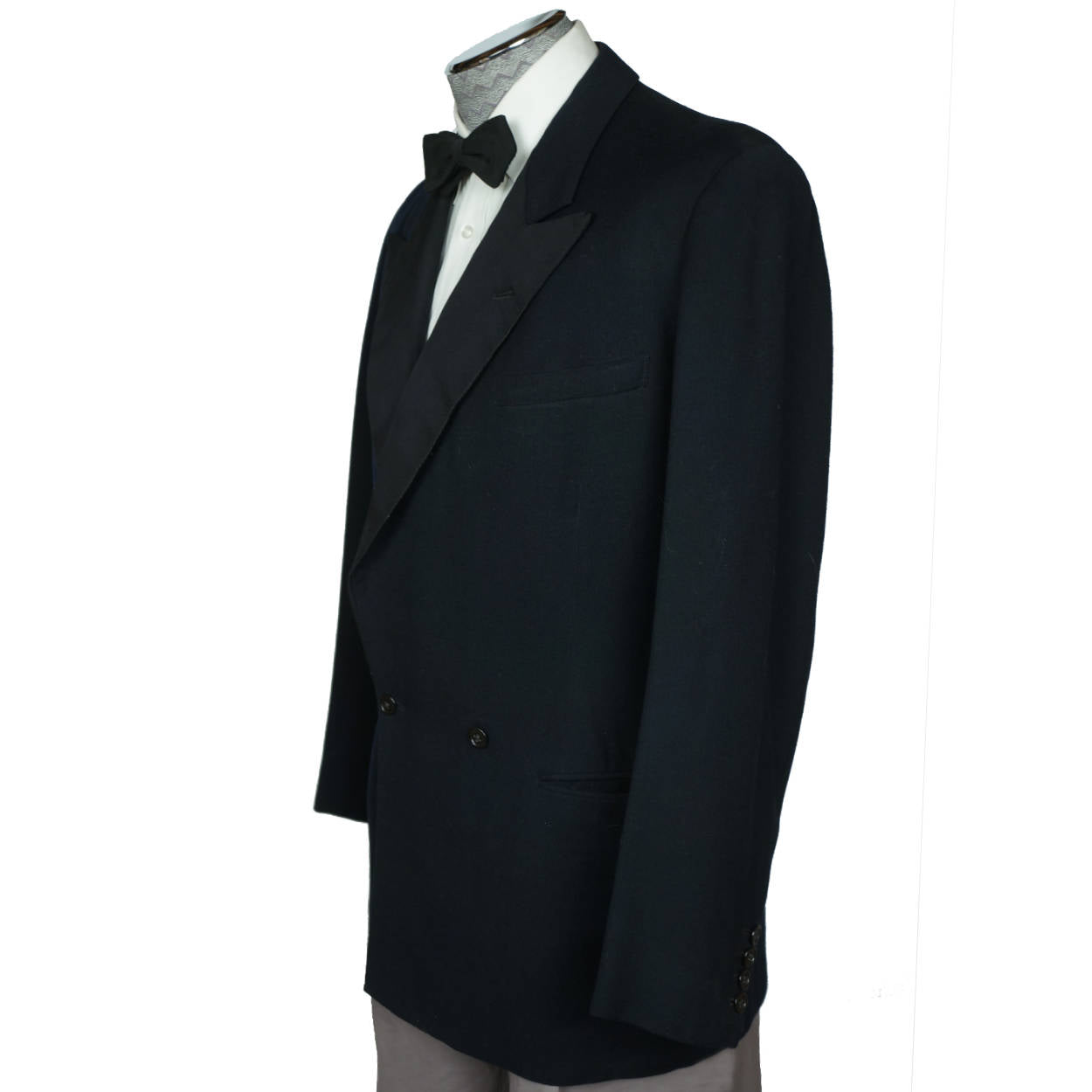 Vintage 1950 Mens Tux Dinner Jacket Gibb &amp; Co Montreal Size M - Poppy's Vintage Clothing