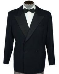 Vintage 1950 Mens Tux Dinner Jacket Gibb &amp; Co Montreal Size M - Poppy's Vintage Clothing