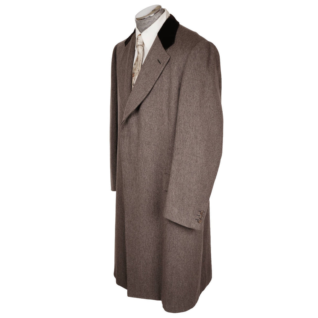 Vintage Gieves &amp; Hawkes Savile Row Wool Chesterfield Overcoat Chester Barrie 44 - Poppy's Vintage Clothing