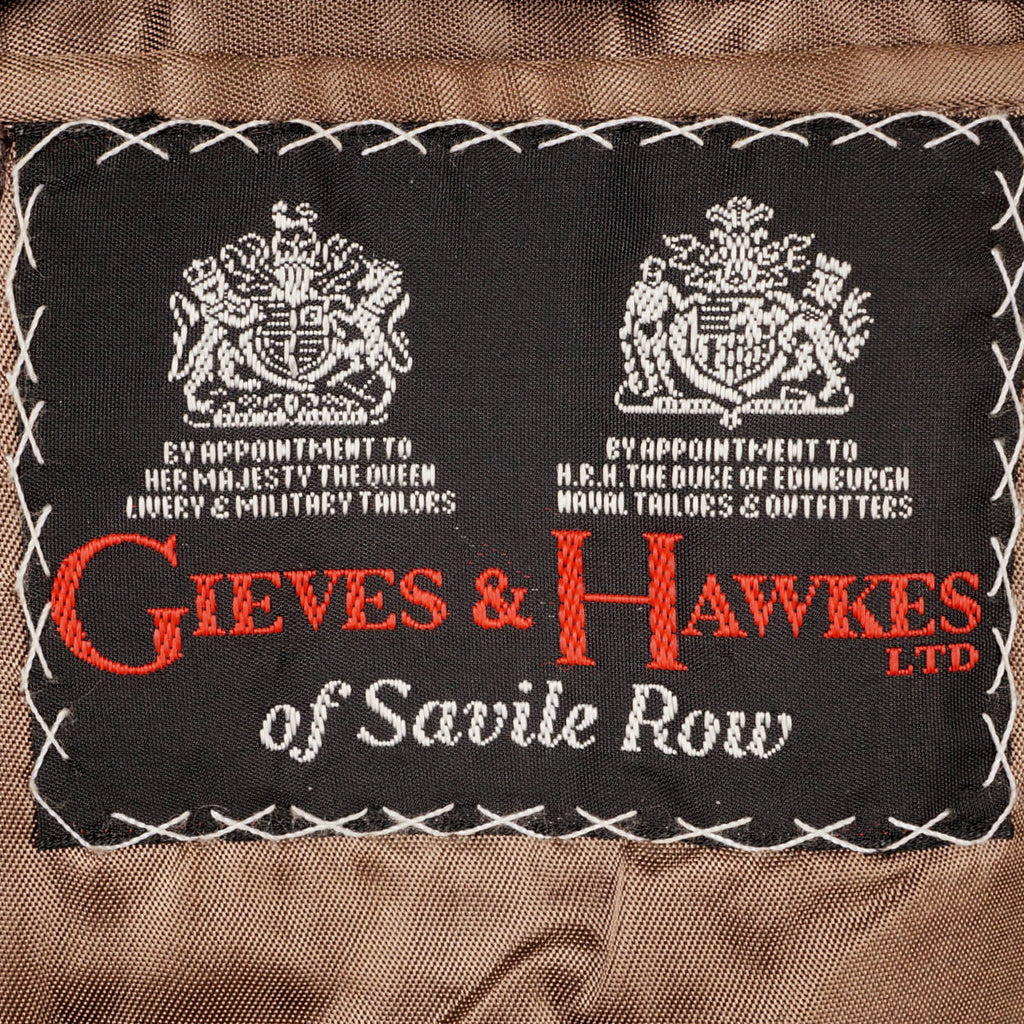 Vintage Gieves &amp; Hawkes Savile Row Wool Chesterfield Overcoat Chester Barrie 44 - Poppy's Vintage Clothing