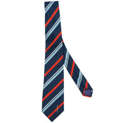 Vintage Gieves & Hawkes Savile Row Striped Twill Silk Tie - Poppy's Vintage Clothing