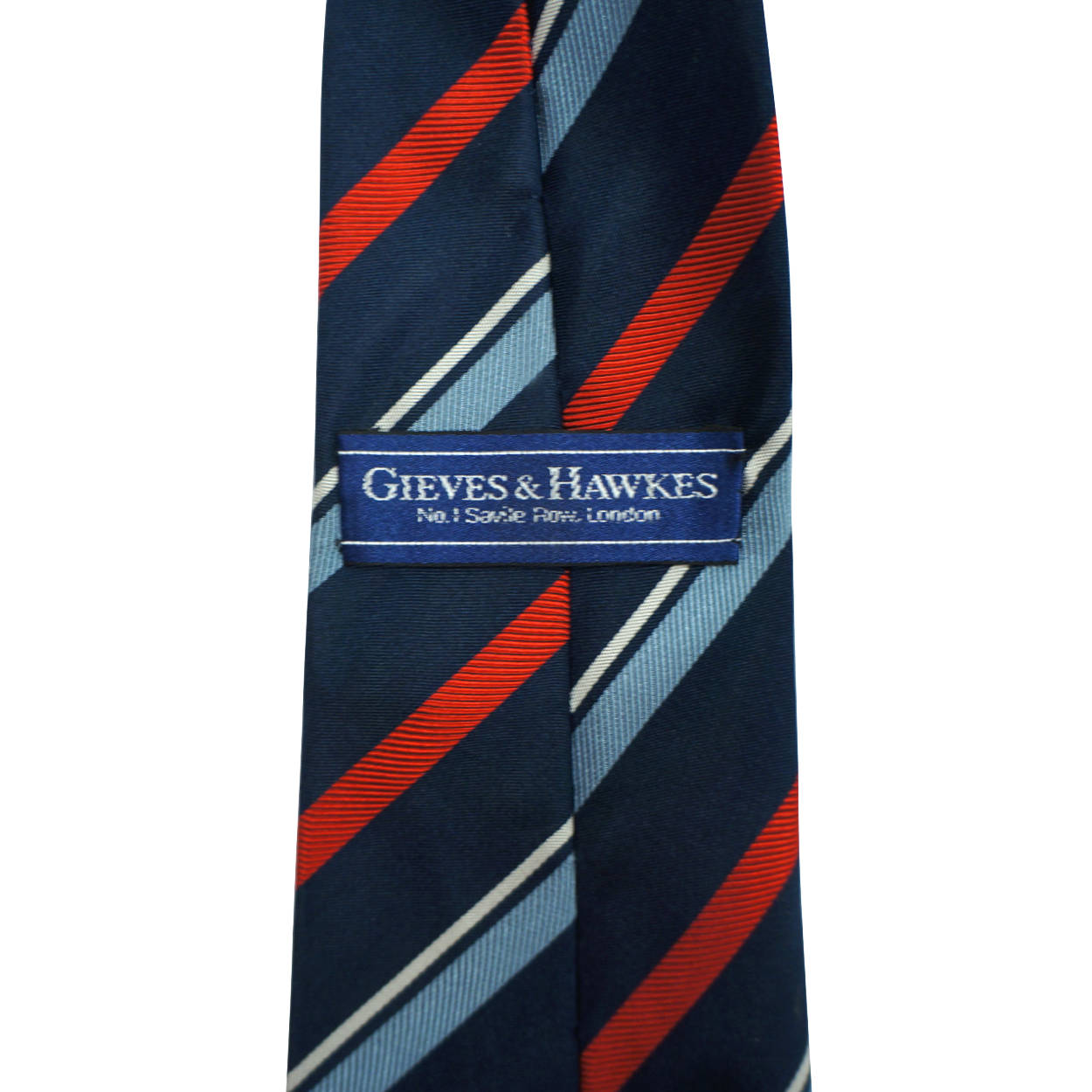 Vintage Gieves & Hawkes Savile Row Striped Twill Silk Tie