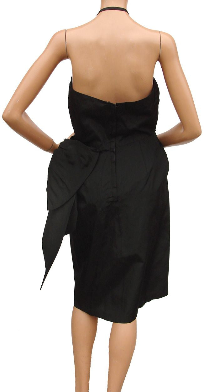 Vintage 1950s Cocktail Dress Black Sequin Taffeta with Bolero by GiGi Poppy's Vintage Clothing Vintage 1950s Cocktail Dress Black Sequin Taffeta with Bolero by GiGi Poppy's Vintage Clothing