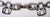 Gilles Guy Vidal Brutalist Belt or Necklace Modernist Abstract Pewter 1960s - Poppy's Vintage Clothing