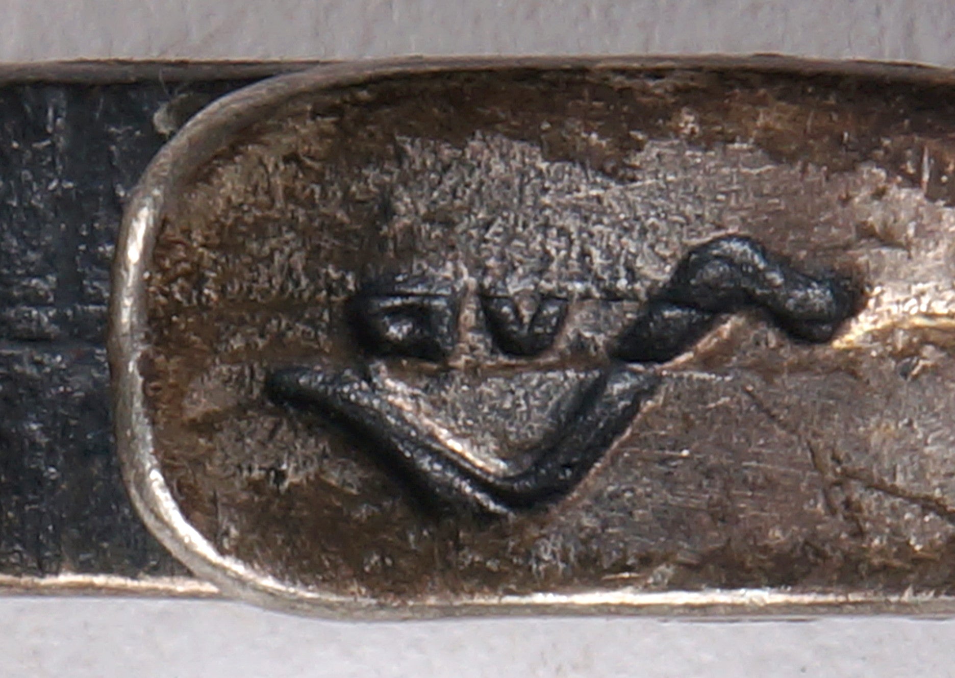 Gilles Guy Vidal Brutalist Belt or Necklace Modernist Abstract Pewter 1960s - Poppy's Vintage Clothing