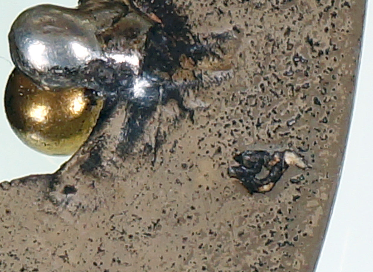 Vintage Gilles Guy Vidal Brutalist Pendant Necklace Modernist Abstract Pewter 1960s Signed GV - Poppy's Vintage Clothing