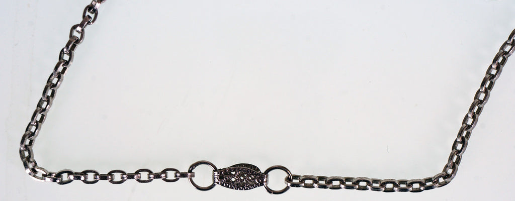 Vintage Gilles Guy Vidal Brutalist Pendant Necklace Modernist Abstract Pewter 1960s Signed GV - Poppy's Vintage Clothing