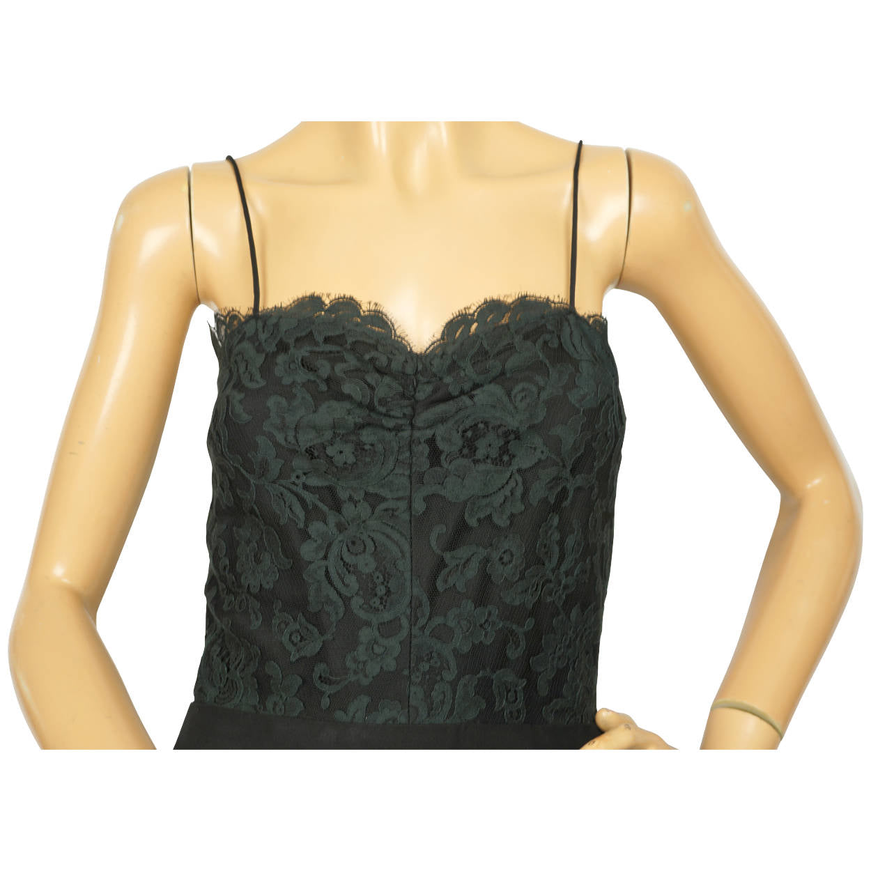 Vintage 1970s Giorgio Beverly Hills Cocktail Dress Black Silk Chiffon & Lace M - Poppy's Vintage Clothing