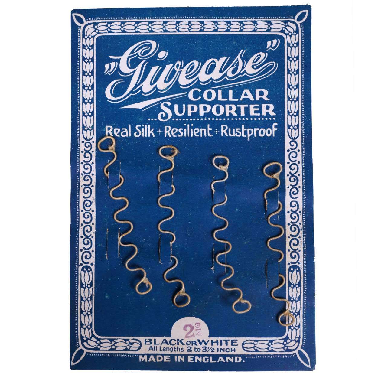 Antique Blouse Collar Supporter - Rare - on original card - Givease - Poppy's Vintage Clothing