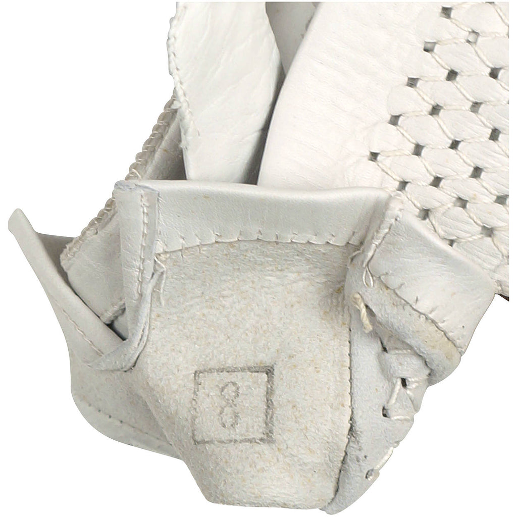 Vintage NWT 1960s Gloves White Lattice Leather Unused with Tag Size 7 - Poppy's Vintage Clothing