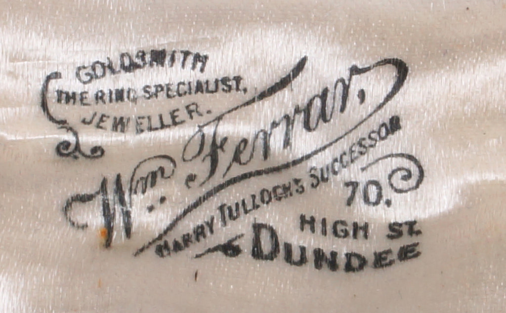 SOLD Antique Gold 15 carat Jewelry Pin Made in Scotland with Swallow Bird and Seed Pearls - Poppy's Vintage Clothing